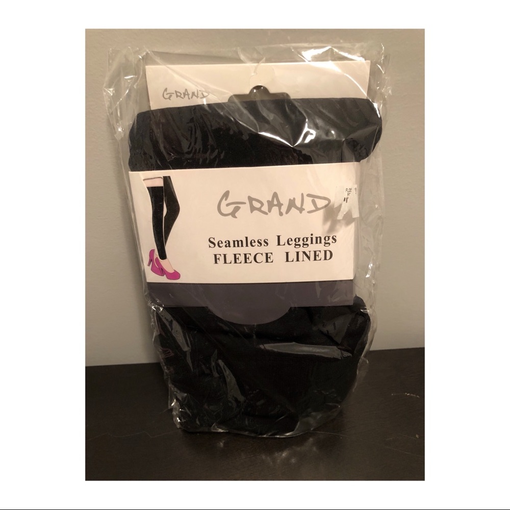Black Fleece Lined Leggings - 1st of 2 Pairs Available
